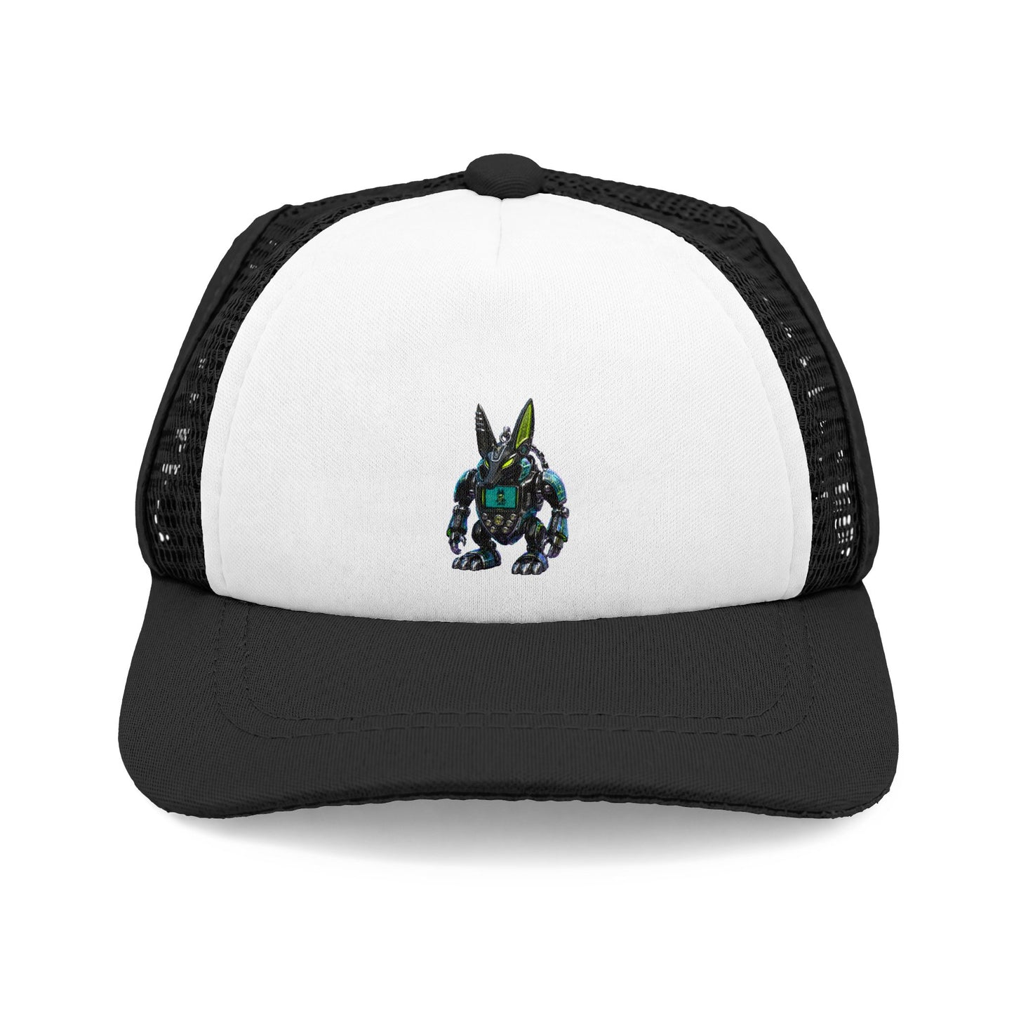 Robotic Bunny Y2K Dog Foam Trucker Hat (IMG-010)