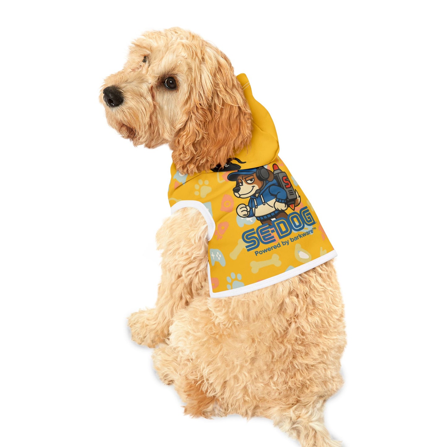 Pet Hoodie SE-DOG Retro Gaming - Playful Nostalgic Design for Gaming Dogs