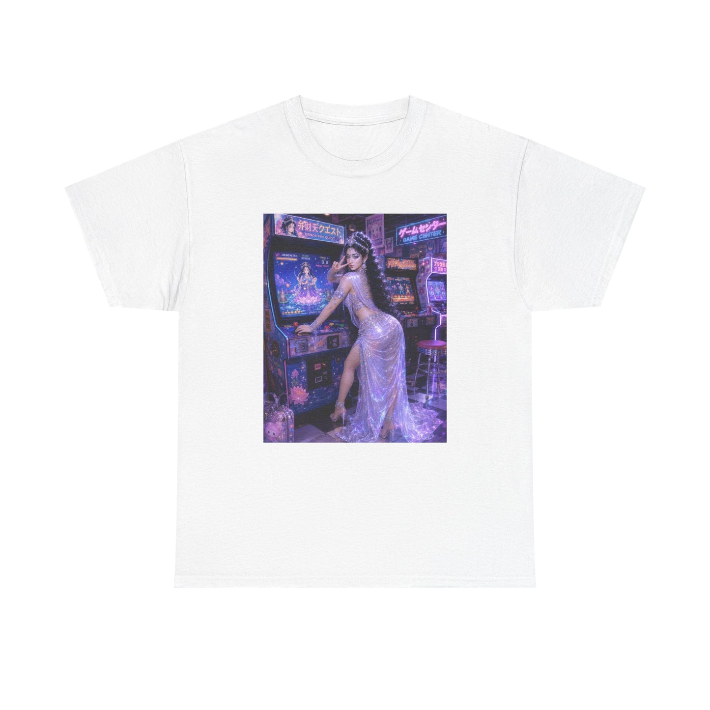 Benzaiten Cyberpunk Goddess Unisex Heavy Cotton Tee (BEN-002)