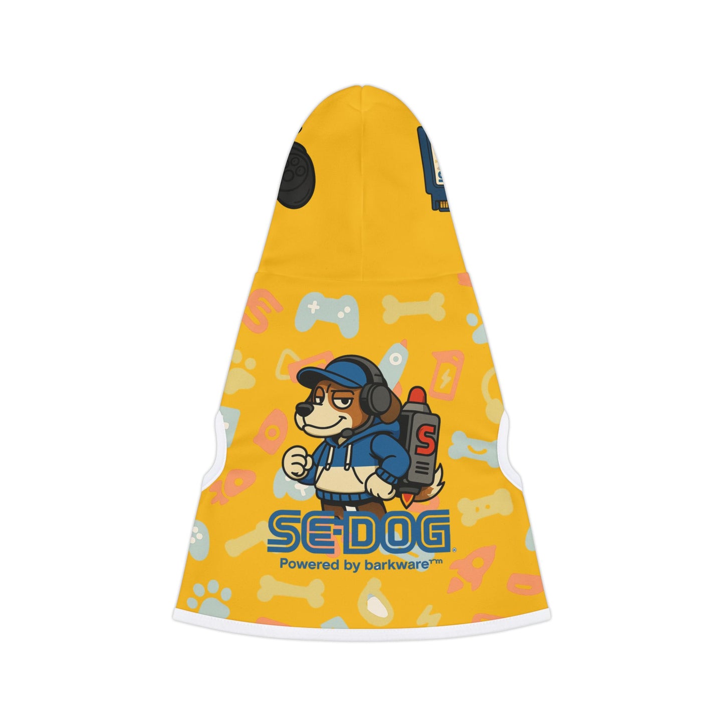 Pet Hoodie SE-DOG Retro Gaming - Playful Nostalgic Design for Gaming Dogs