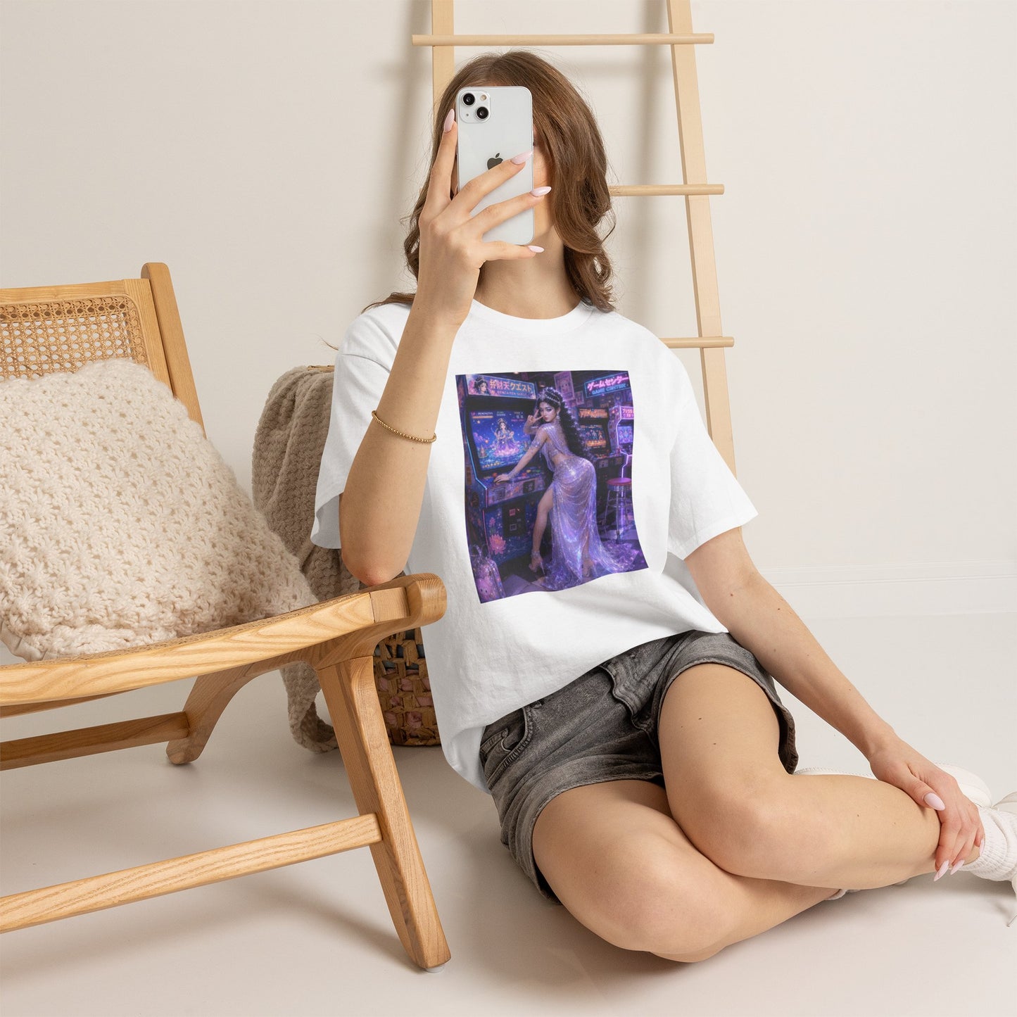 Benzaiten Cyberpunk Goddess Unisex Heavy Cotton Tee (BEN-002)