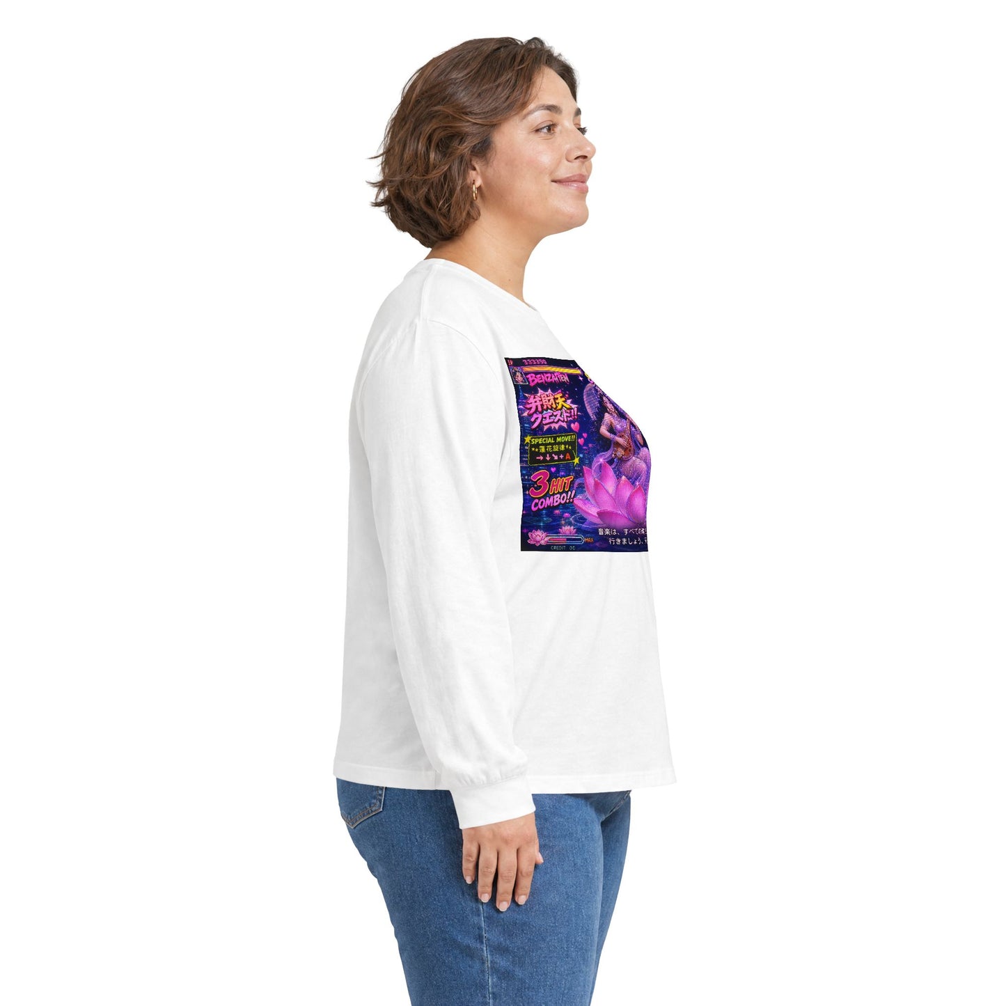 Benzaiten Super Beam Lotus Goddess Long Sleeve Tee (BEN-003)