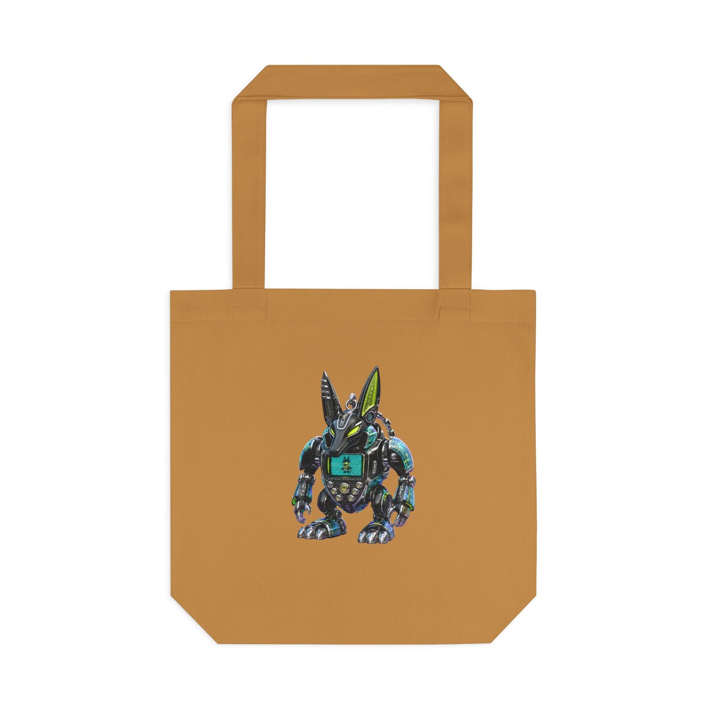 Robotic Bunny Y2K Cotton Tote Bag (IMG-010)