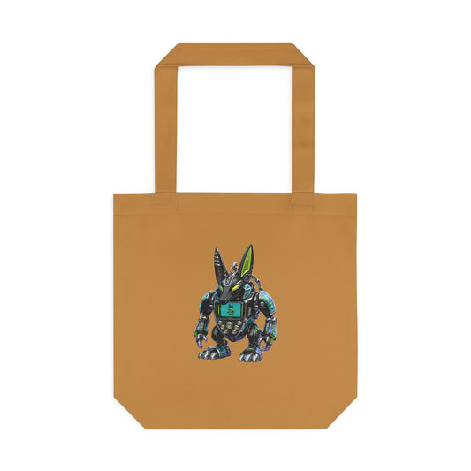 Robotic Bunny Y2K Cotton Tote Bag (IMG-010)