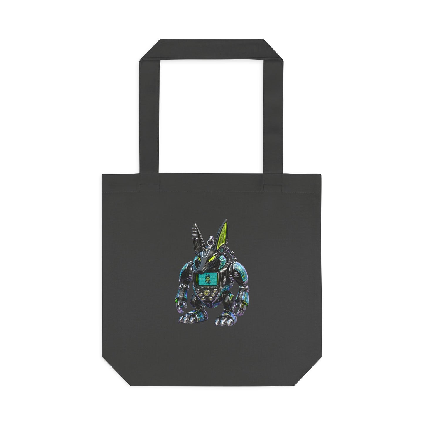 Robotic Bunny Y2K Cotton Tote Bag (IMG-010)